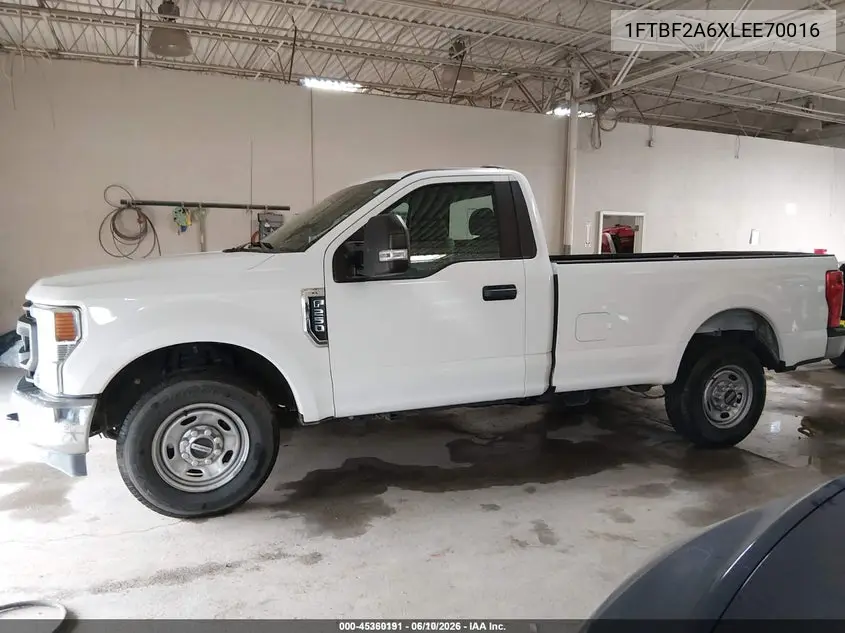 2020 Ford F-250 Xl VIN: 1FTBF2A6XLEE70016 Lot: 45360191