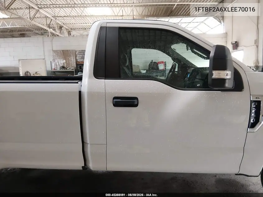 2020 Ford F-250 Xl VIN: 1FTBF2A6XLEE70016 Lot: 45360191