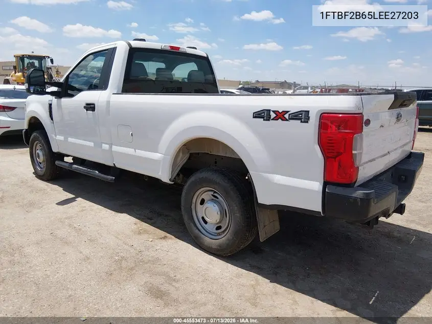 2020 Ford F-250 Xl VIN: 1FTBF2B65LEE27203 Lot: 45553473