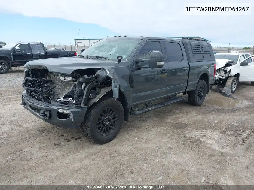 2021 Ford F-250 King Ranch/Lariat/Platinum/Xl/Xlt VIN: 1FT7W2BN2MED64267 Lot: 12648683