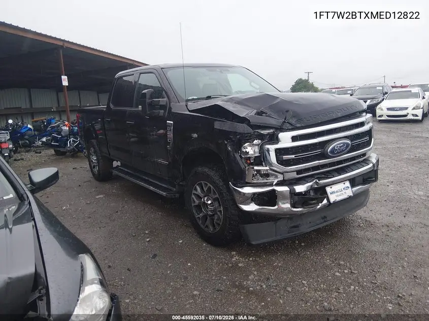2021 Ford F-250 Lariat VIN: 1FT7W2BTXMED12822 Lot: 45592035