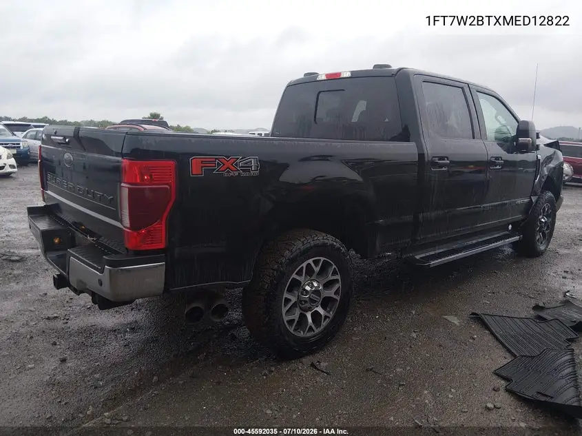 2021 Ford F-250 Lariat VIN: 1FT7W2BTXMED12822 Lot: 45592035