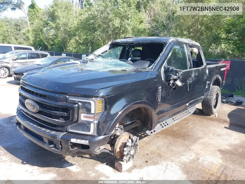 2022 Ford F-250 King Ranch/Lariat/Platinum/Xl/Xlt VIN: 1FT7W2BN5NEC42908 Lot: 45550828