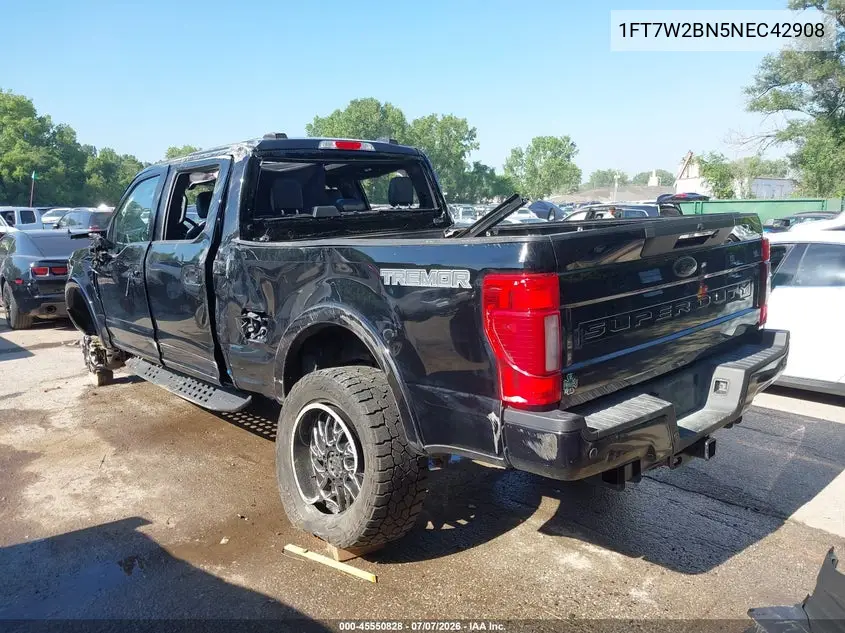 2022 Ford F-250 King Ranch/Lariat/Platinum/Xl/Xlt VIN: 1FT7W2BN5NEC42908 Lot: 45550828