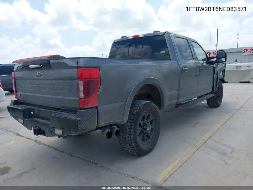 2022 Ford F-250 Lariat VIN: 1FT8W2BT6NED83571 Lot: 45569696