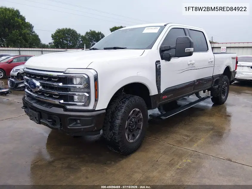 2024 Ford F-250 King Ranch VIN: 1FT8W2BM5RED84922 Lot: 45596469
