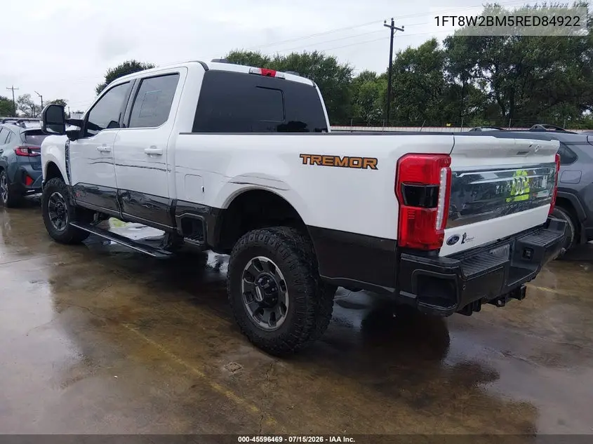 2024 Ford F-250 King Ranch VIN: 1FT8W2BM5RED84922 Lot: 45596469