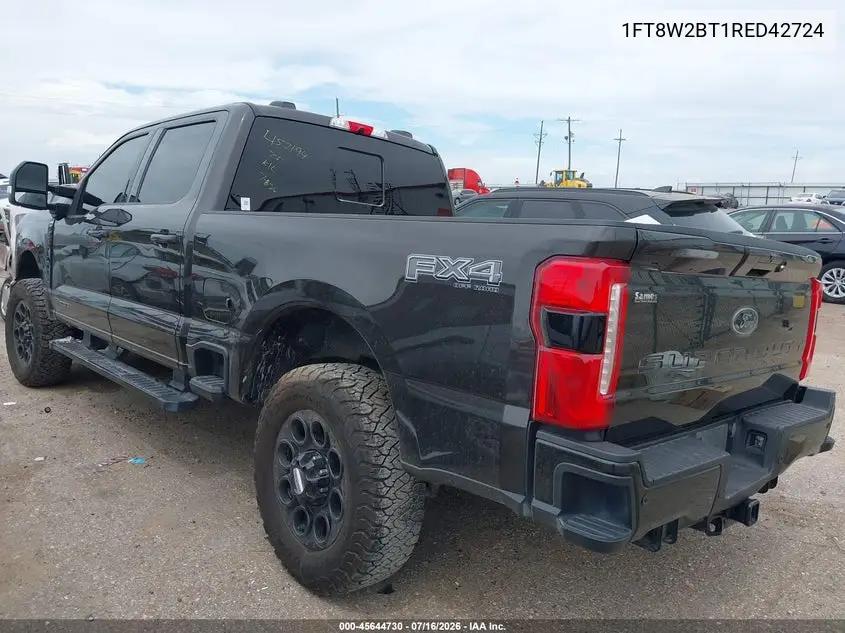 2024 Ford F-250 Lariat VIN: 1FT8W2BT1RED42724 Lot: 45644730