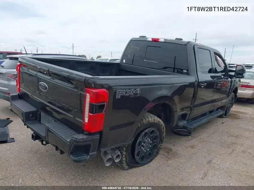 2024 Ford F-250 Lariat VIN: 1FT8W2BT1RED42724 Lot: 45644730