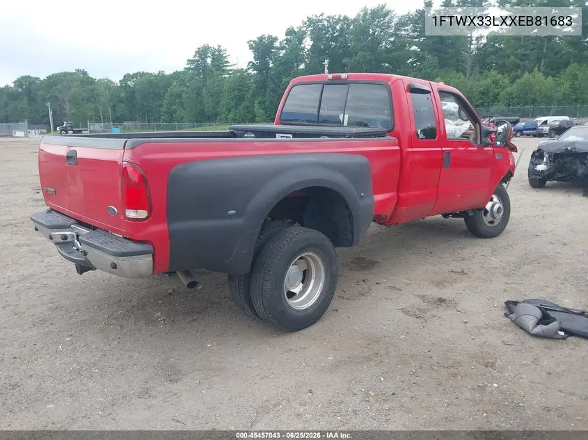 1999 Ford F-350 Lariat/Xl/Xlt VIN: 1FTWX33LXXEB81683 Lot: 45457043
