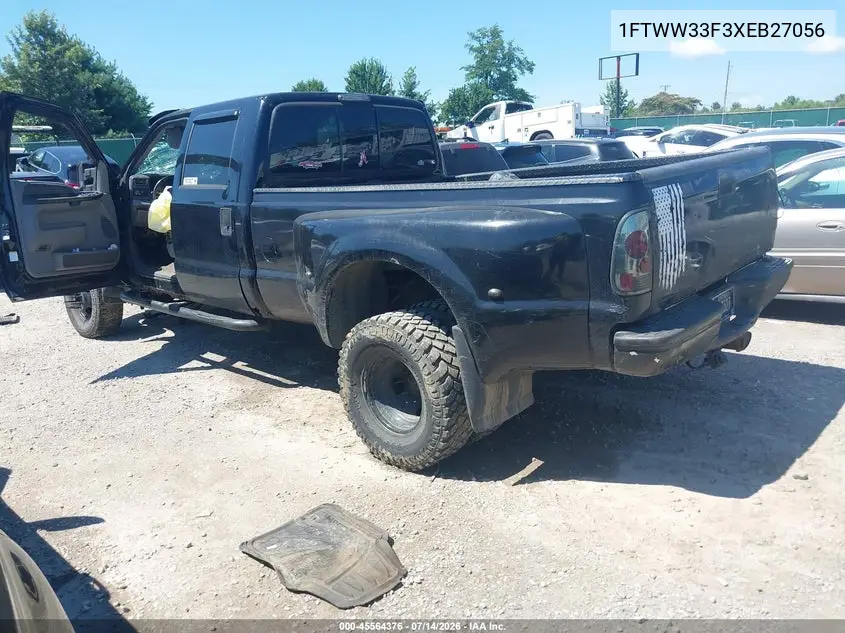 1999 Ford F-350 Lariat/Xl/Xlt VIN: 1FTWW33F3XEB27056 Lot: 45564376