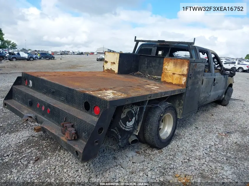 1999 Ford F-350 Lariat/Xl/Xlt VIN: 1FTWW32F3XEA16752 Lot: 45596786