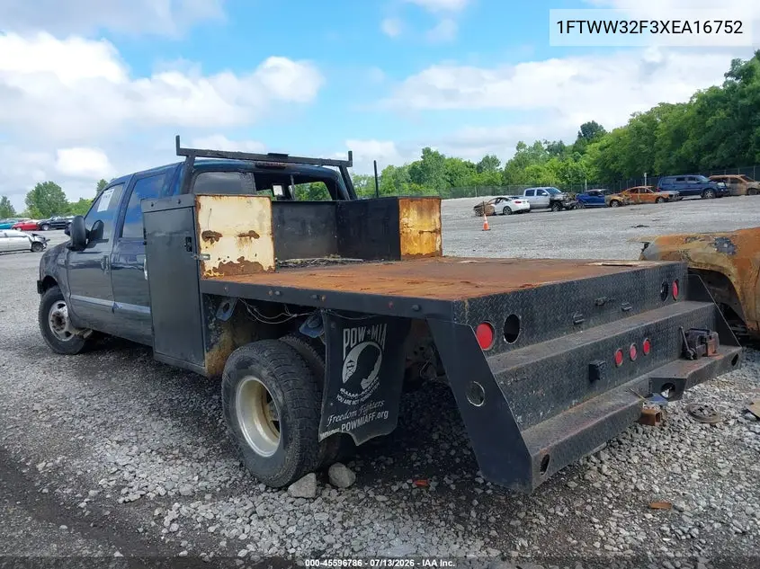 1999 Ford F-350 Lariat/Xl/Xlt VIN: 1FTWW32F3XEA16752 Lot: 45596786
