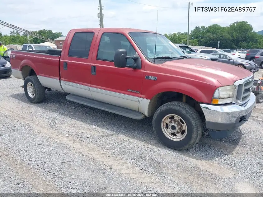 2002 Ford F-350 Lariat/Xl/Xlt VIN: 1FTSW31F62EA89767 Lot: 45361346