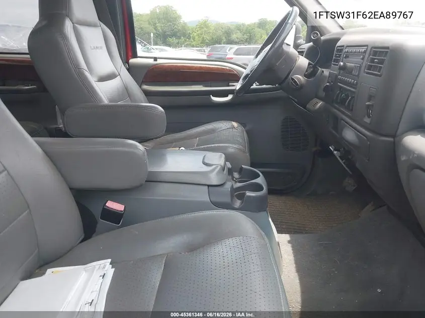 2002 Ford F-350 Lariat/Xl/Xlt VIN: 1FTSW31F62EA89767 Lot: 45361346
