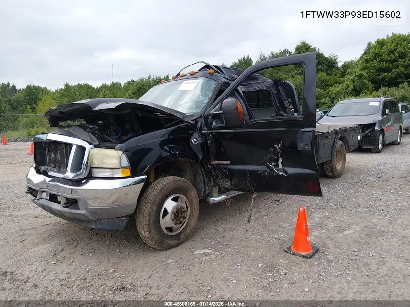 2003 Ford F-350 Lariat/Xl/Xlt VIN: 1FTWW33P93ED15602 Lot: 45606169