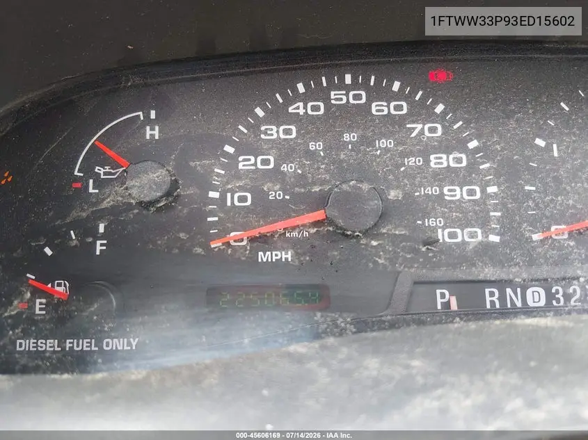 2003 Ford F-350 Lariat/Xl/Xlt VIN: 1FTWW33P93ED15602 Lot: 45606169