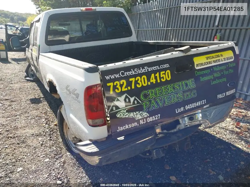 1FTSW31P54EA01285 2004 Ford F-350 Lariat/Xl/Xlt