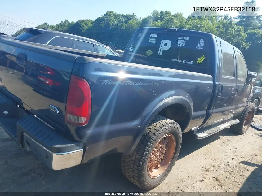 2005 Ford F-350 Lariat/Xl/Xlt VIN: 1FTWX32P45EB32108 Lot: 45578559