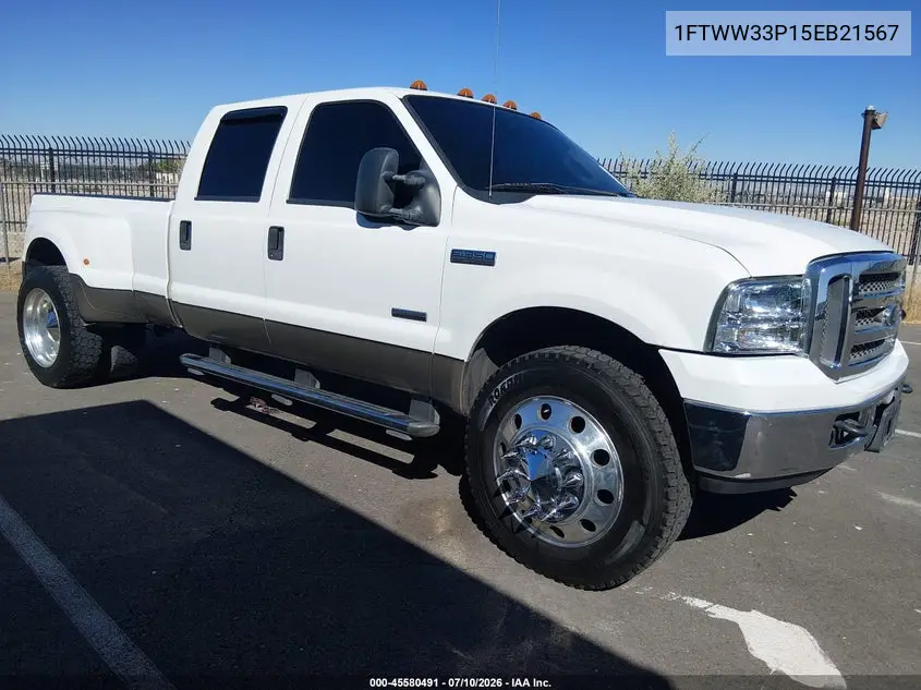 2005 Ford F-350 Lariat/Xl/Xlt VIN: 1FTWW33P15EB21567 Lot: 45580491