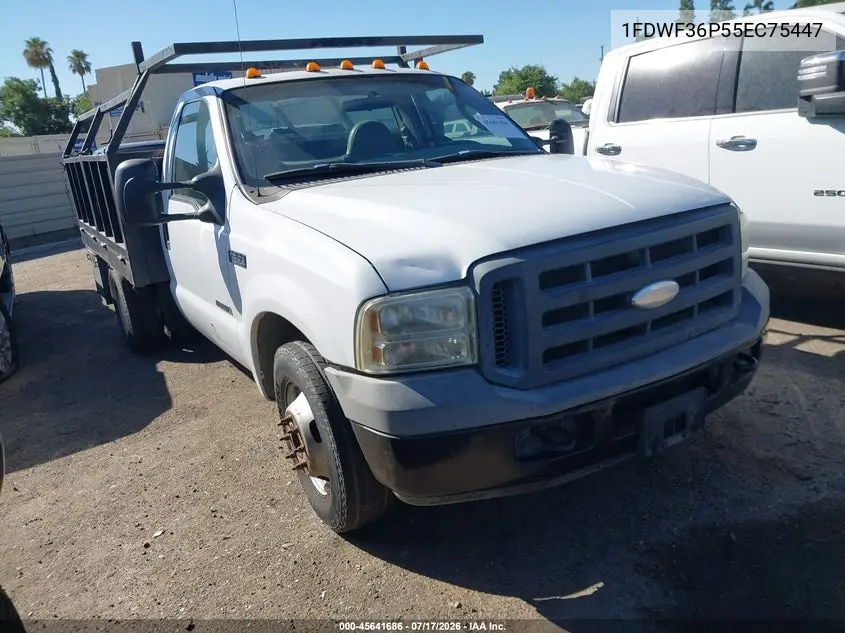 2005 Ford F-350 Xl/Xlt VIN: 1FDWF36P55EC75447 Lot: 45641686