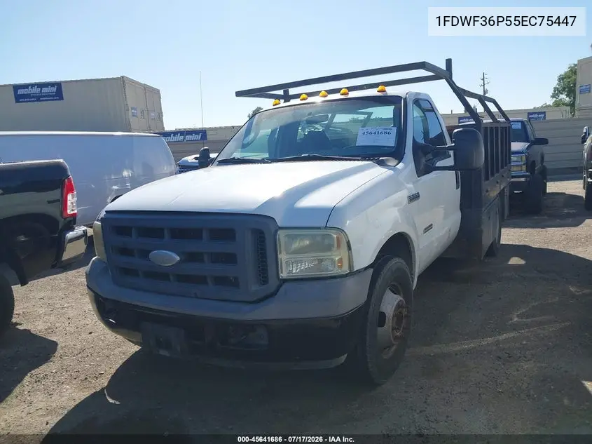 2005 Ford F-350 Xl/Xlt VIN: 1FDWF36P55EC75447 Lot: 45641686