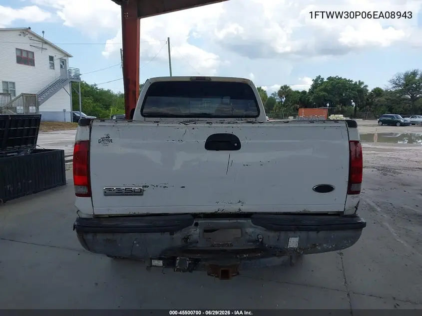 2006 Ford F-350 Lariat/Xl/Xlt VIN: 1FTWW30P06EA08943 Lot: 45500700