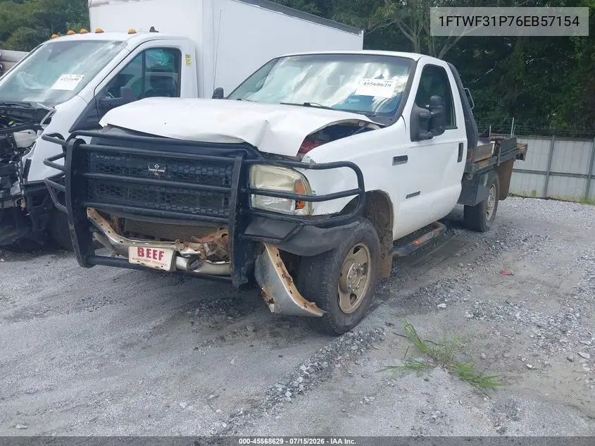 2006 Ford F-350 Xl/Xlt VIN: 1FTWF31P76EB57154 Lot: 45568629
