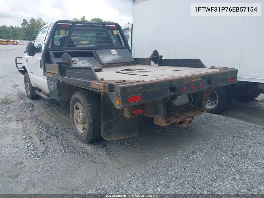 2006 Ford F-350 Xl/Xlt VIN: 1FTWF31P76EB57154 Lot: 45568629