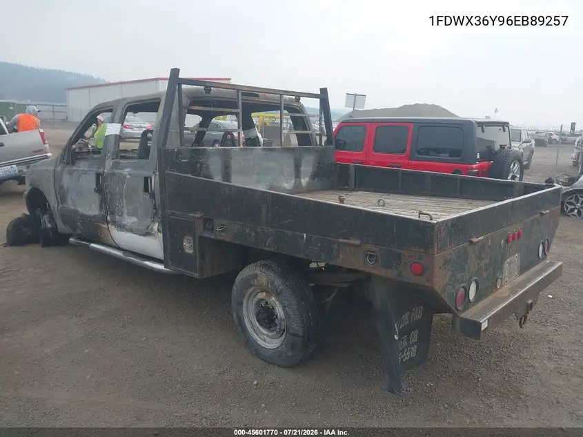 2006 Ford F-350 Chassis Lariat/Xl/Xlt VIN: 1FDWX36Y96EB89257 Lot: 45601770