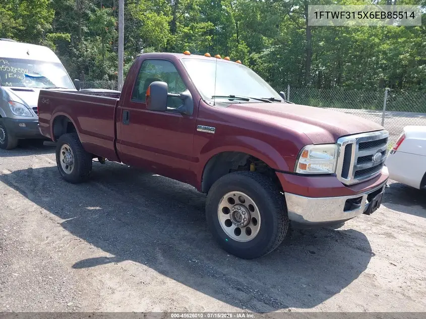 2006 Ford F-350 Xl/Xlt VIN: 1FTWF315X6EB85514 Lot: 45626010