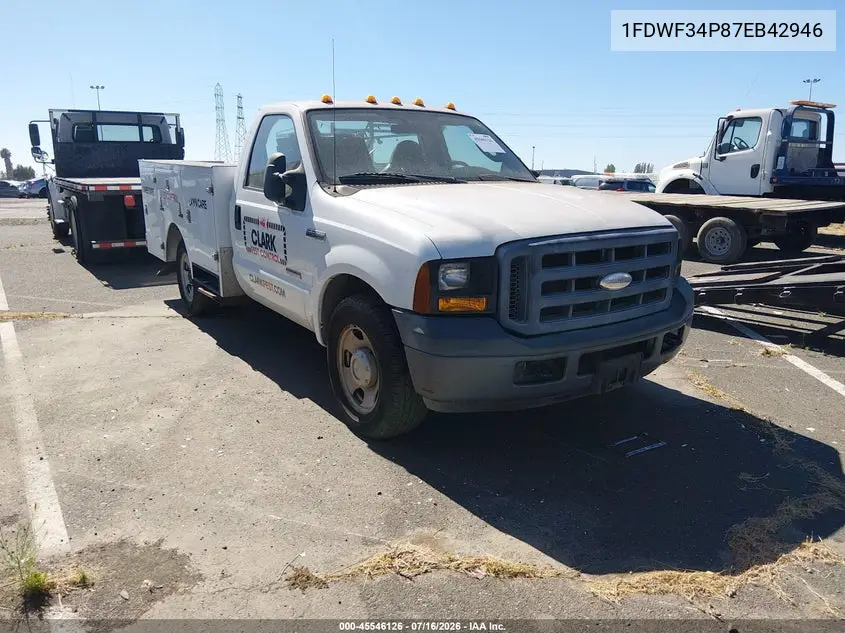 2007 Ford F-350 Chassis Xl/Xlt VIN: 1FDWF34P87EB42946 Lot: 45546126