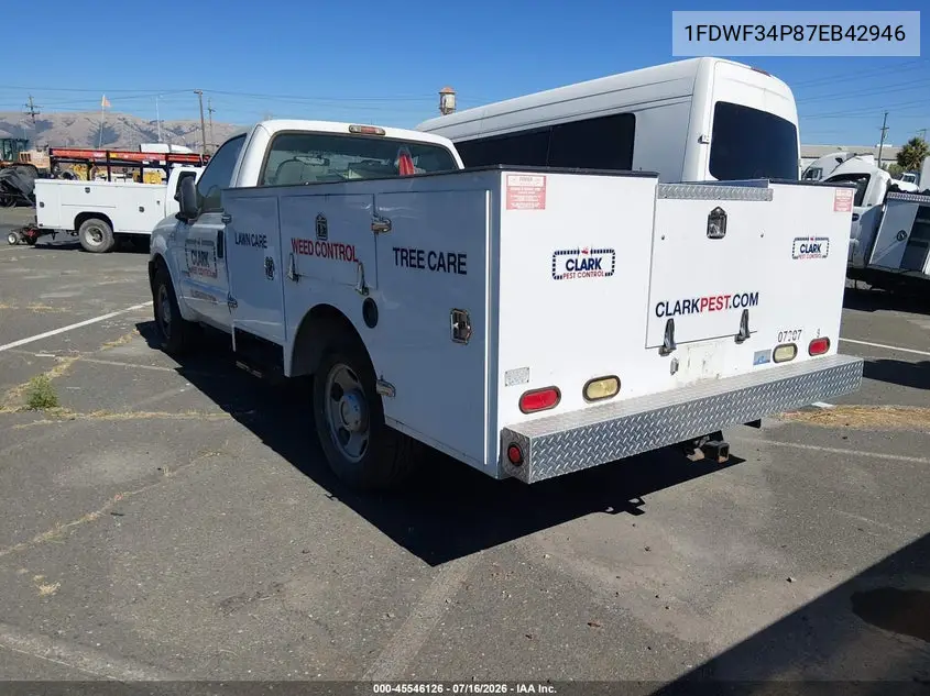 2007 Ford F-350 Chassis Xl/Xlt VIN: 1FDWF34P87EB42946 Lot: 45546126