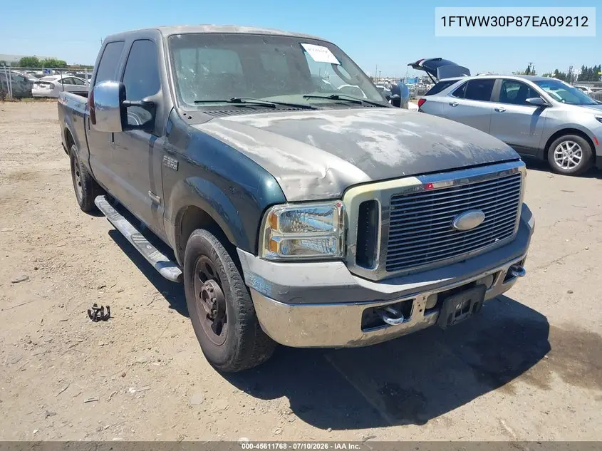 2007 Ford F-350 Lariat/Xl/Xlt VIN: 1FTWW30P87EA09212 Lot: 45611768