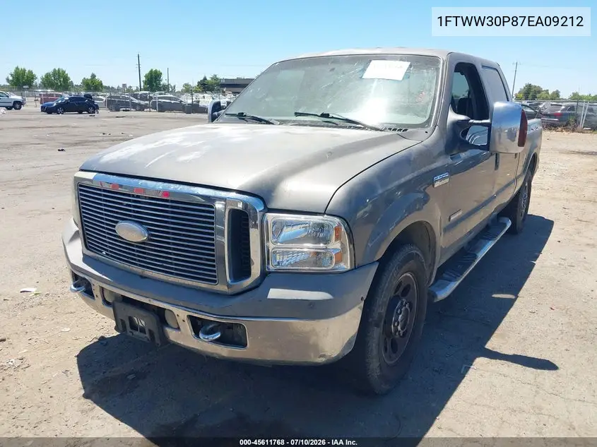 2007 Ford F-350 Lariat/Xl/Xlt VIN: 1FTWW30P87EA09212 Lot: 45611768