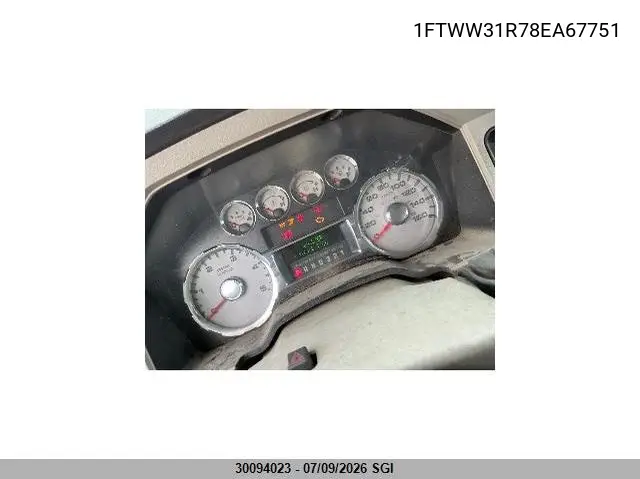 2008 Ford F350 Srw Super Duty VIN: 1FTWW31R78EA67751 Lot: 30094023