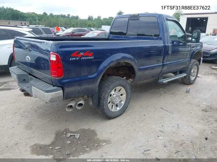 2008 Ford F-350 Xl/Xlt VIN: 1FTSF31R88EE37622 Lot: 45358825