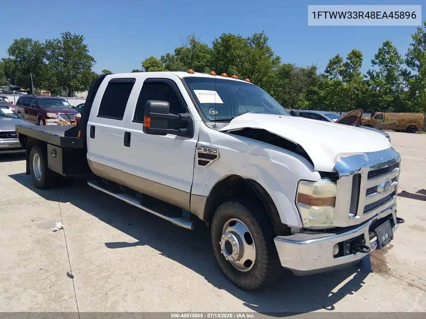 2008 Ford Super Duty F-350 Drw Fx4/King Ranch/Lariat/Xl/Xlt VIN: 1FTWW33R48EA45896 Lot: 45515805