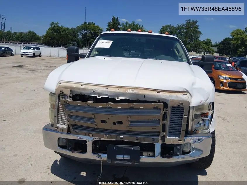 2008 Ford Super Duty F-350 Drw Fx4/King Ranch/Lariat/Xl/Xlt VIN: 1FTWW33R48EA45896 Lot: 45515805