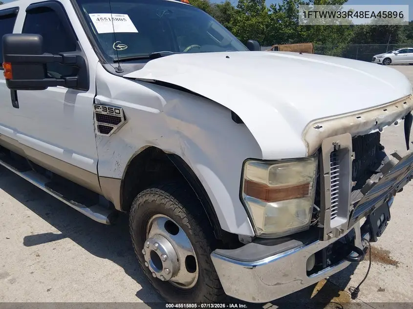 2008 Ford Super Duty F-350 Drw Fx4/King Ranch/Lariat/Xl/Xlt VIN: 1FTWW33R48EA45896 Lot: 45515805