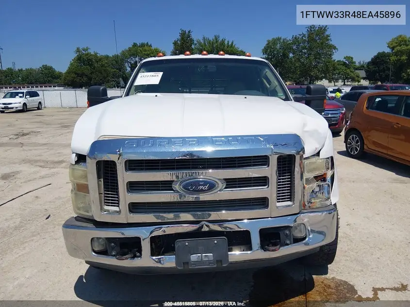 2008 Ford Super Duty F-350 Drw Fx4/King Ranch/Lariat/Xl/Xlt VIN: 1FTWW33R48EA45896 Lot: 45515805