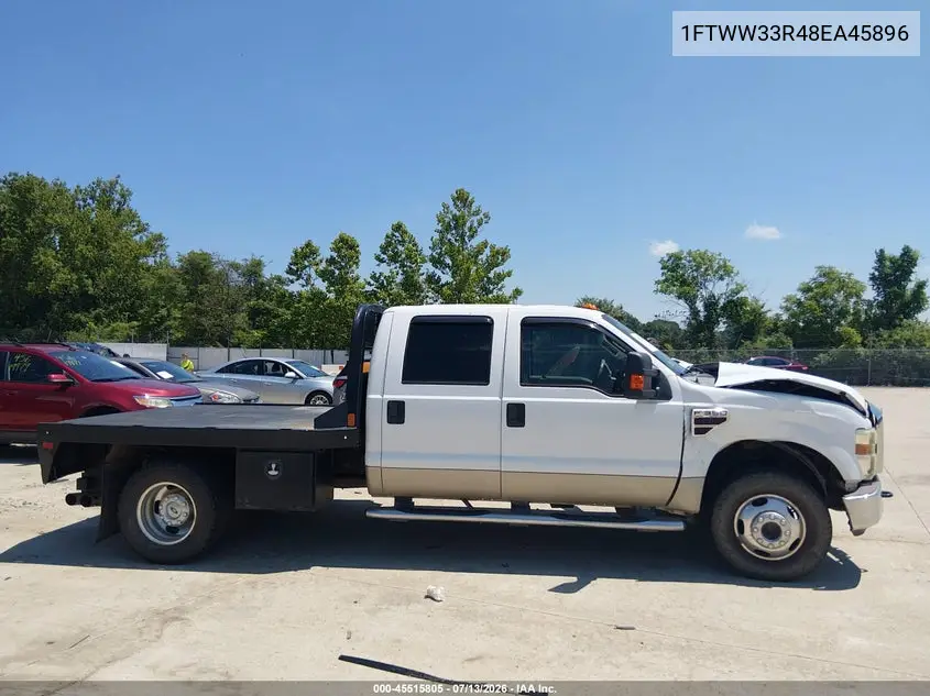 2008 Ford Super Duty F-350 Drw Fx4/King Ranch/Lariat/Xl/Xlt VIN: 1FTWW33R48EA45896 Lot: 45515805