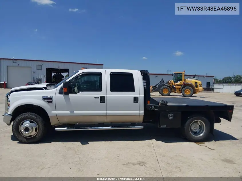 2008 Ford Super Duty F-350 Drw Fx4/King Ranch/Lariat/Xl/Xlt VIN: 1FTWW33R48EA45896 Lot: 45515805