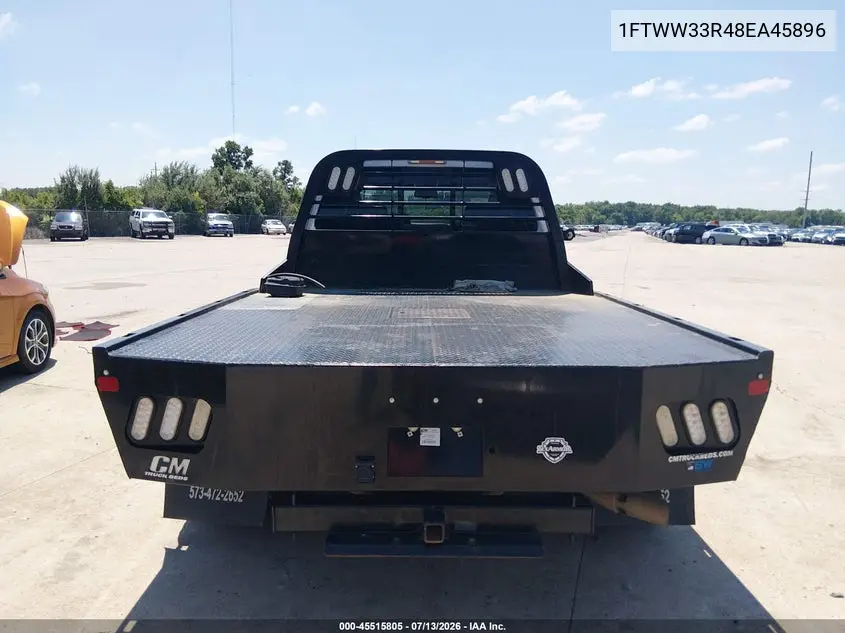 2008 Ford Super Duty F-350 Drw Fx4/King Ranch/Lariat/Xl/Xlt VIN: 1FTWW33R48EA45896 Lot: 45515805