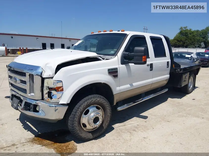 2008 Ford Super Duty F-350 Drw Fx4/King Ranch/Lariat/Xl/Xlt VIN: 1FTWW33R48EA45896 Lot: 45515805