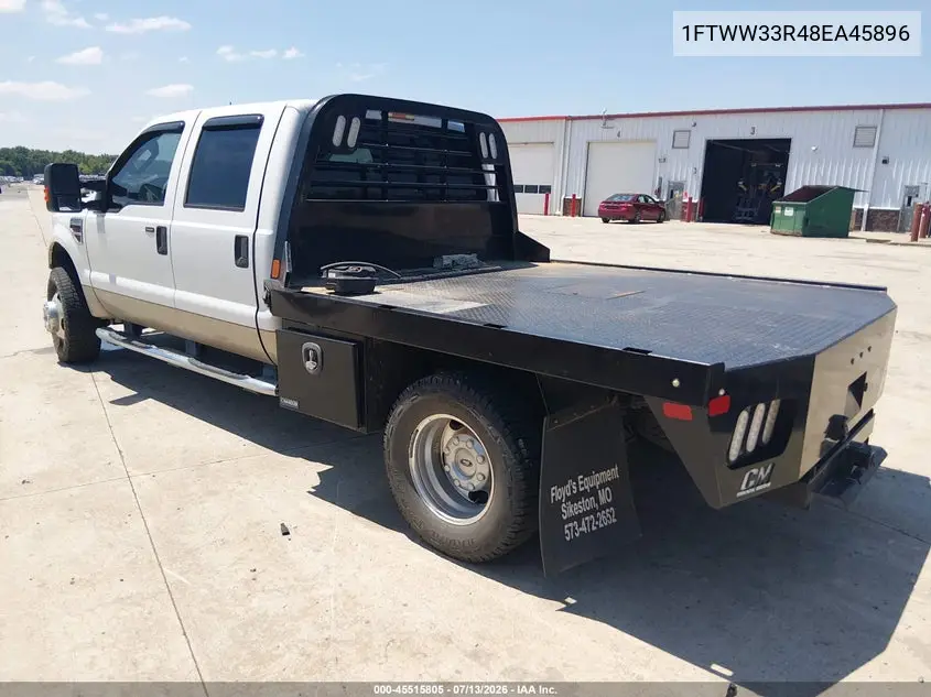 2008 Ford Super Duty F-350 Drw Fx4/King Ranch/Lariat/Xl/Xlt VIN: 1FTWW33R48EA45896 Lot: 45515805