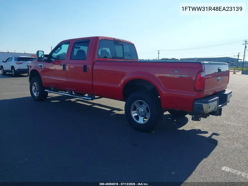 2008 Ford Super Duty F-350 Srw Fx4/Harley-Davidson/King Ranch/Lariat/Xl/Xlt VIN: 1FTWW31R48EA23139 Lot: 45594516