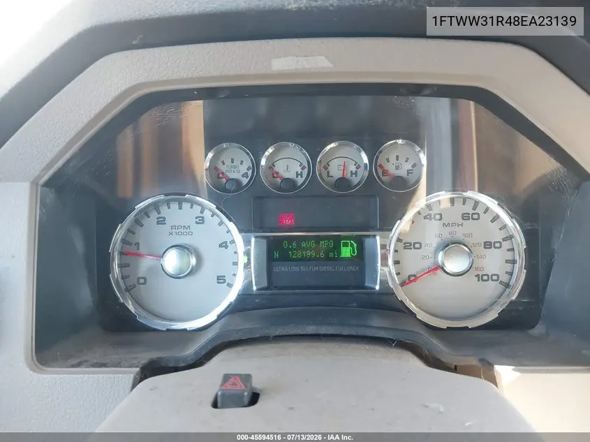 2008 Ford Super Duty F-350 Srw Fx4/Harley-Davidson/King Ranch/Lariat/Xl/Xlt VIN: 1FTWW31R48EA23139 Lot: 45594516
