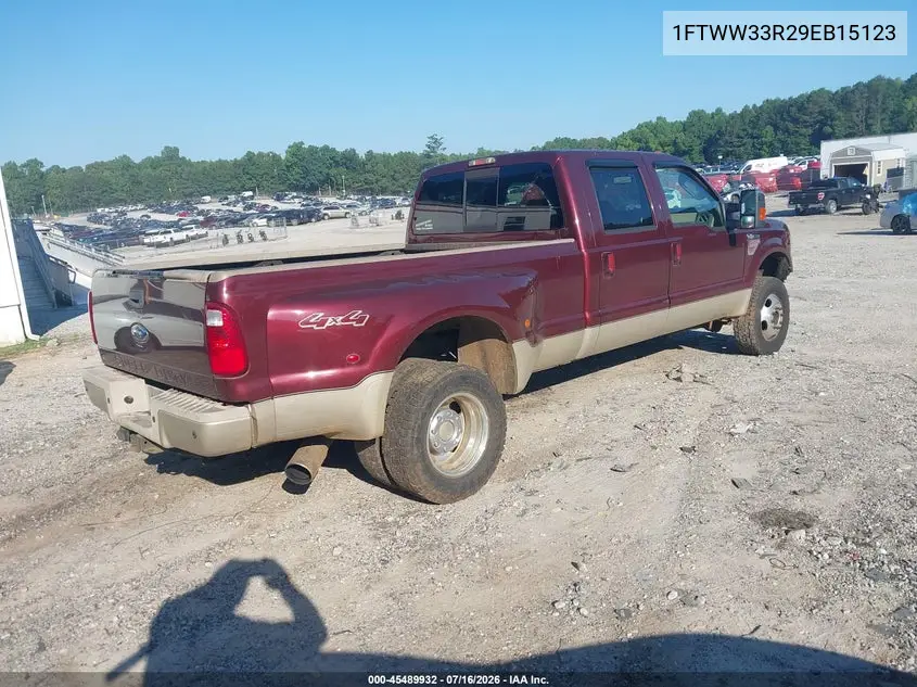 2009 Ford F-350 Fx4/King Ranch/Lariat/Xl/Xlt VIN: 1FTWW33R29EB15123 Lot: 45489932