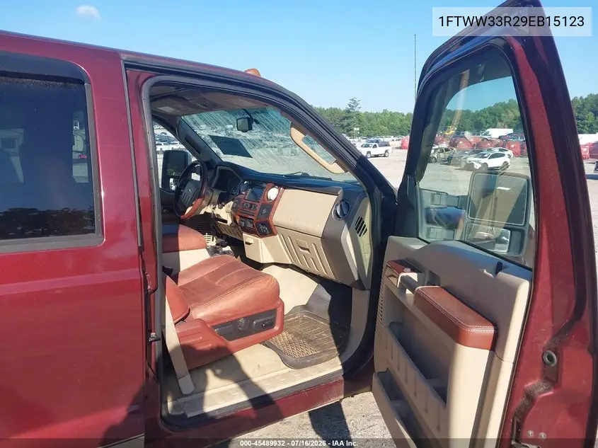 2009 Ford F-350 Fx4/King Ranch/Lariat/Xl/Xlt VIN: 1FTWW33R29EB15123 Lot: 45489932